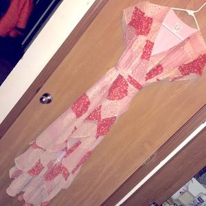 Blue Rain L Wrap Chiffon Style HiLo GunneSax Style